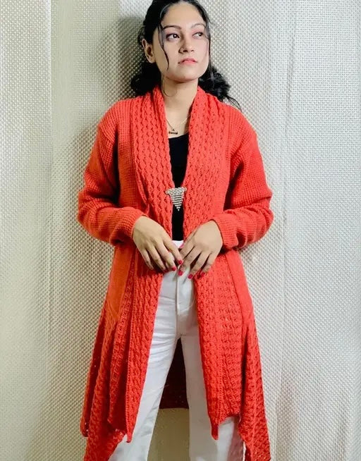 Wear lusso Women 100% Wool Pullover Sweater Regular Fit for Winter Wear | Full Sleeve | Stylish Sweater Crafted with Comfort Fit and Modern Clothing for Winter Wear