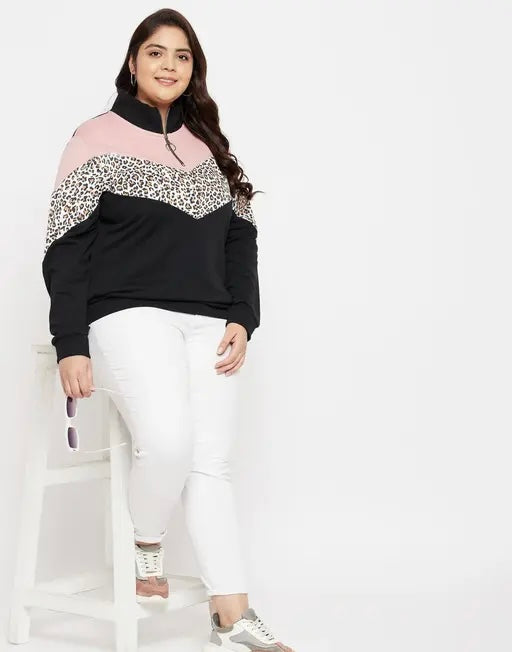 Austivo Women Black Sweatshirt