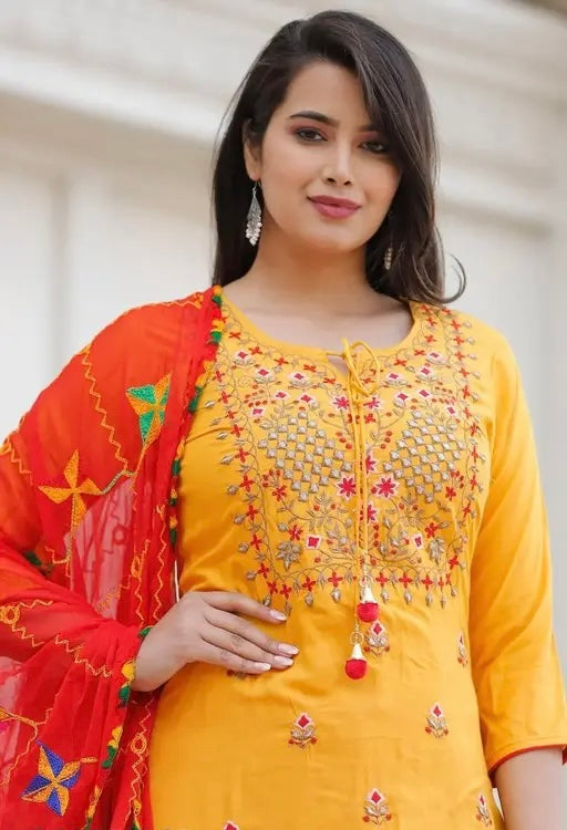 Kurta patiala with dupatta