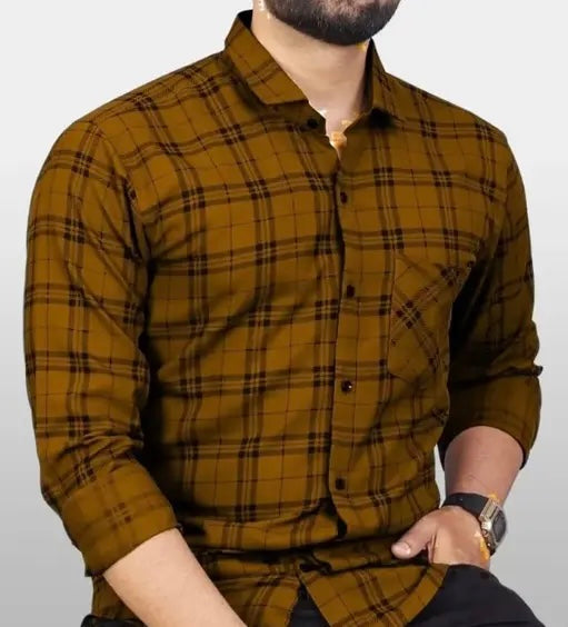 MENS TRENDY CLASSIC MORDEN CHECK SHIRTS