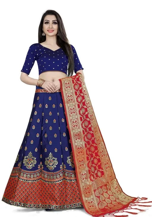 Jacquard Self design lehenga choli