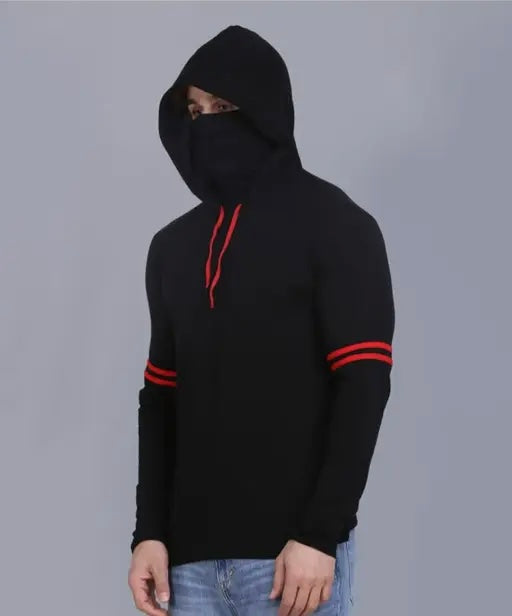 Sports Villa Stylish Full Sleeve Hooded and Mask T-shirts