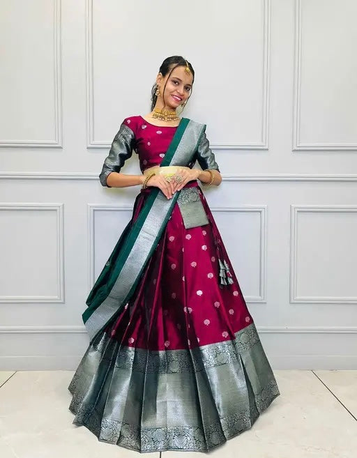 South Indian Style Half Saree