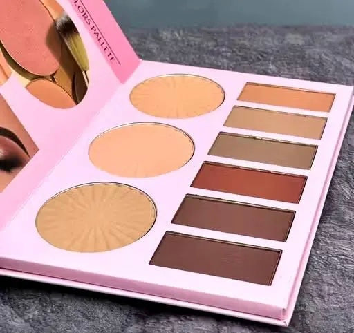 4in1 Book-Stylee Foldable Makeup Eyeshadow Palette Set | Portable& Long Lasting Eyeshadow Makeup Pallette