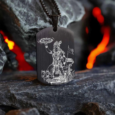 Guiding Krishna Godform Pendant with Chain