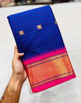 Woven Maheshwari Cotton Silk Saree