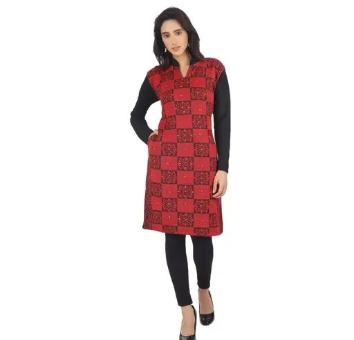 TRENDY WOMENS WOOLEN KURTA