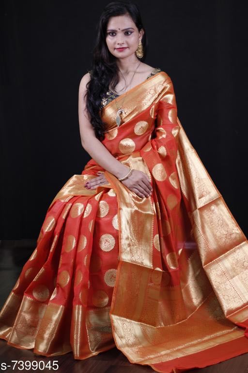 Trendy Banarasi Georgette Silk Women Sarees