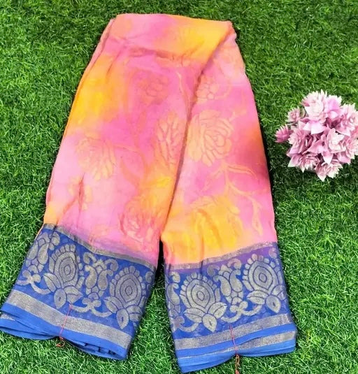 Pure Chiffon Braso Printed party wear