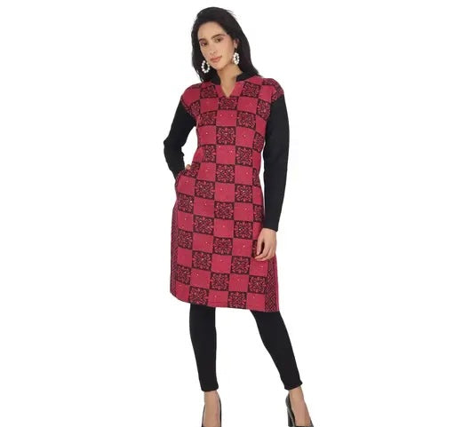 TRENDY WOMENS WOOLEN KURTA