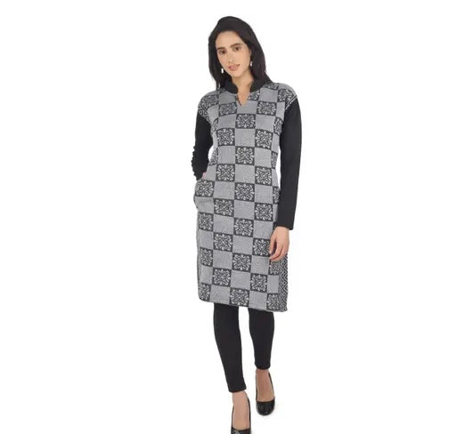 TRENDY WOMENS WOOLEN KURTA