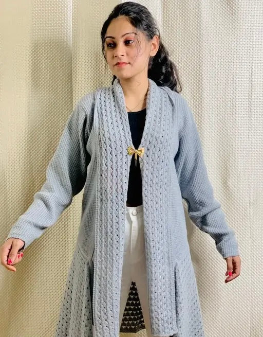 Wear lusso Women 100% Wool Pullover Sweater Regular Fit for Winter Wear | Full Sleeve | Stylish Sweater Crafted with Comfort Fit and Modern Clothing for Winter Wear