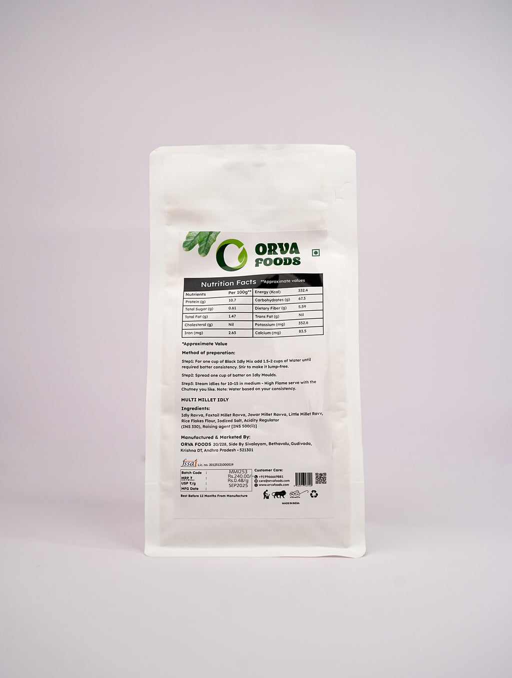 Multi Millet idly Mix