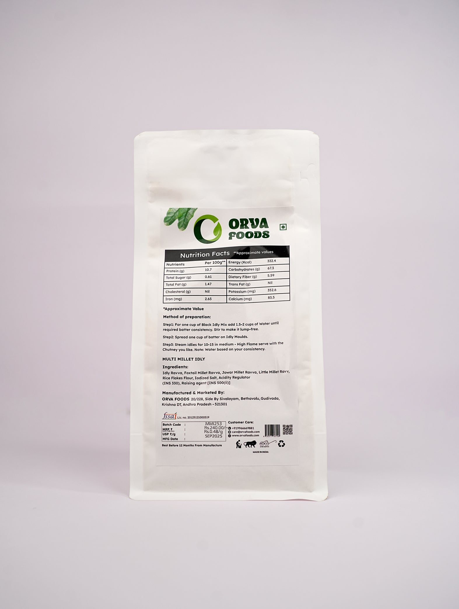 Multi Millet idly Mix