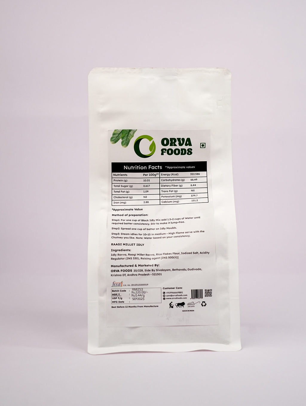 RAAGI MILLET IDLY MIX